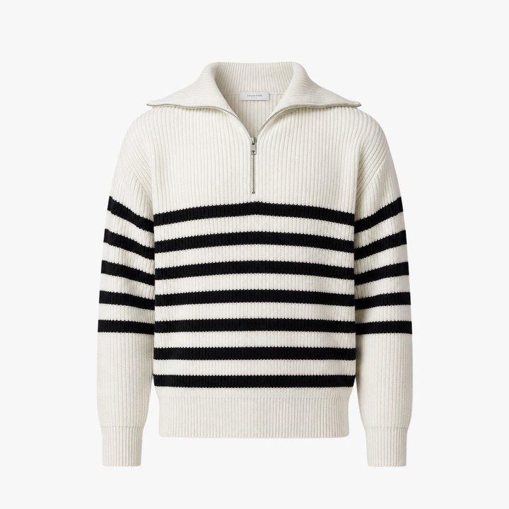 Striped Half-Zip