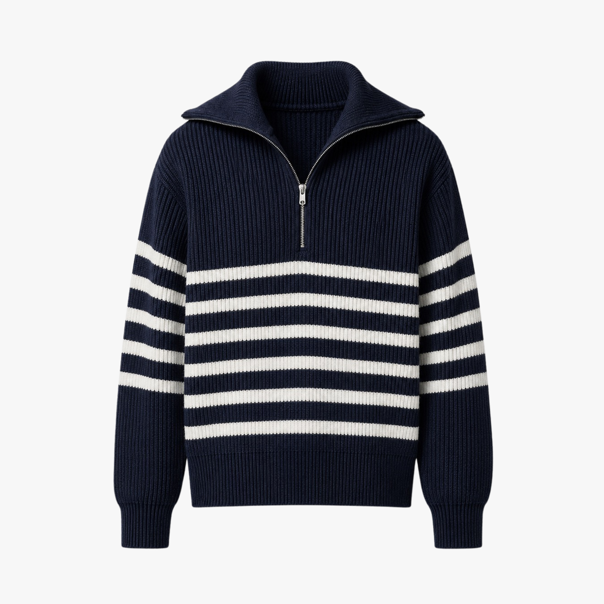Striped Half-Zip